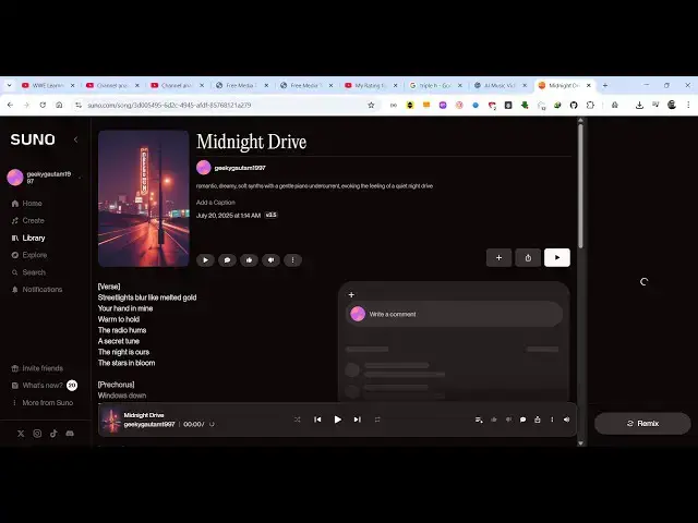 Video thumbnail for AI MADE a Hit Song in 1 Day! 😱 Suno AI Viral Music & Song With Lyrics Generator