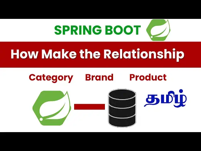 Video thumbnail for How to Build Strong Relationships in Spring Boot | Tamil