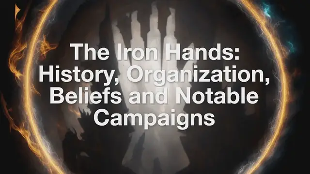 Video thumbnail for Iron Hands: The Triumphant Legacy of Ferrus Manus in Warhammer 40k