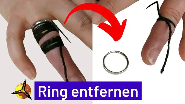 Video thumbnail for Ring vom Finger entfernen / abziehen (Fadentrick)