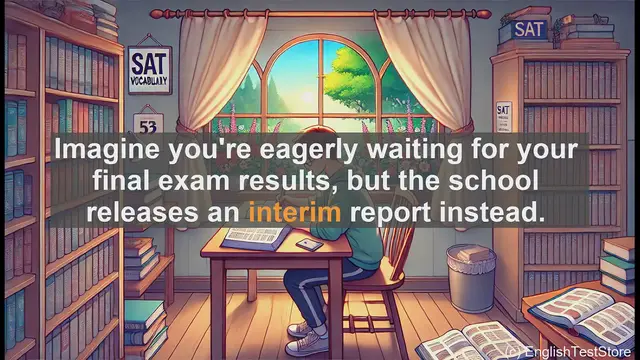 Video thumbnail for 5000 Must Know SAT Vocabulary - Understanding 'Interim': A Key SAT Vocabulary Word