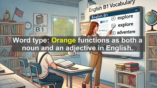 Video thumbnail for 2500 Must Know CEFR B1 Vocabulary - The Word 'Orange': A Colorful Journey Through Language