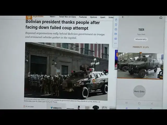 'Video thumbnail for Bolivia Crisis Real Case Study How MEGA-Army App Identifies Military Vehicles During the Failed Coup'