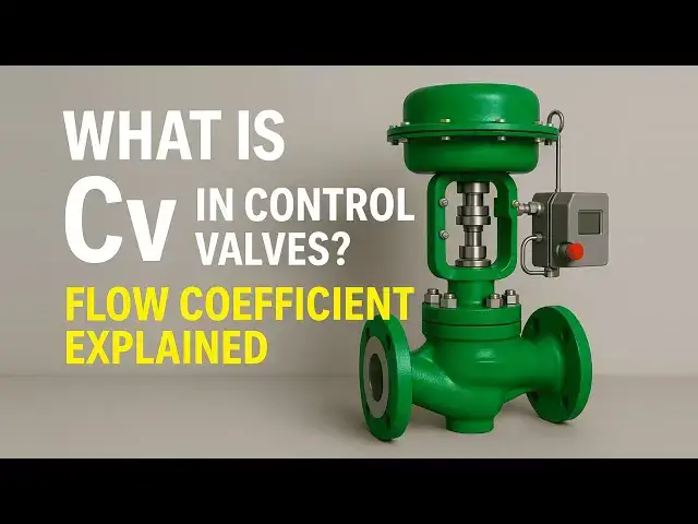 'Video thumbnail for What is Cv in Control Valves? Flow Coefficient Explained'