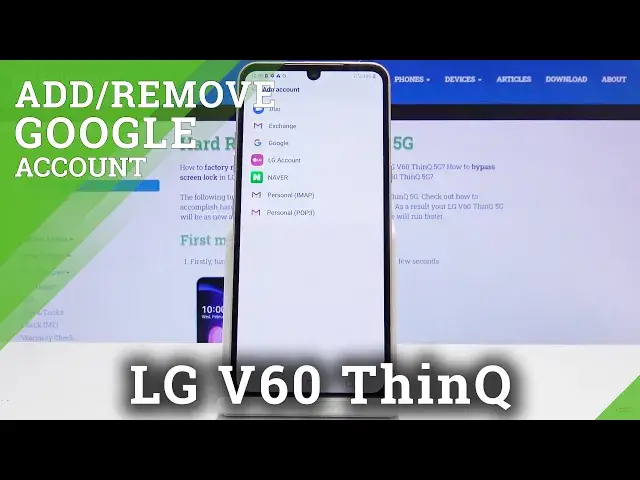 Video thumbnail for How to Manage Google Account in LG V60 ThinQ – Add or Remove Google Account