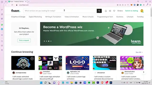 Video thumbnail for How To HIRE A FREELANCER on FIVERR 2024 (step by step)  Buy a Gig on Fiverr