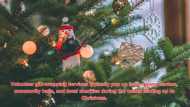 Video thumbnail for How Do Communities Celebrate Christmas With Volunteer Gift-Wrapping Services?