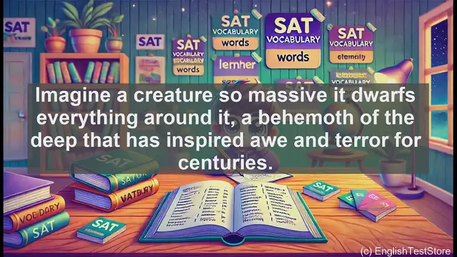 Video thumbnail for 5000 Must Know SAT Vocabulary - Leviathan: Exploring the Colossal Word's Meaning and Usage