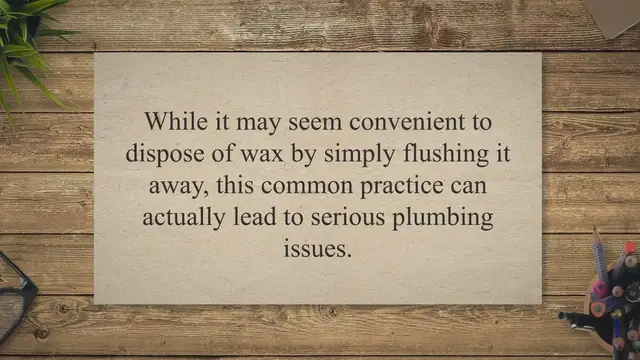 'Video thumbnail for Flush or Fail: The Hidden Dangers of Flushing Wax Down the Toilet'
