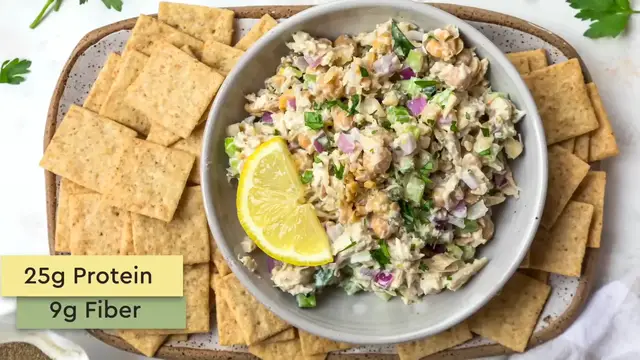 Video thumbnail for Ultimate Protein Packed Tuna Chickpea Salad for Lunch! (1080p 30fps)