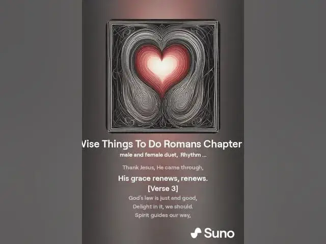 Video thumbnail for Wise Things to Do: A Song Inspired by Romans Chapter 7