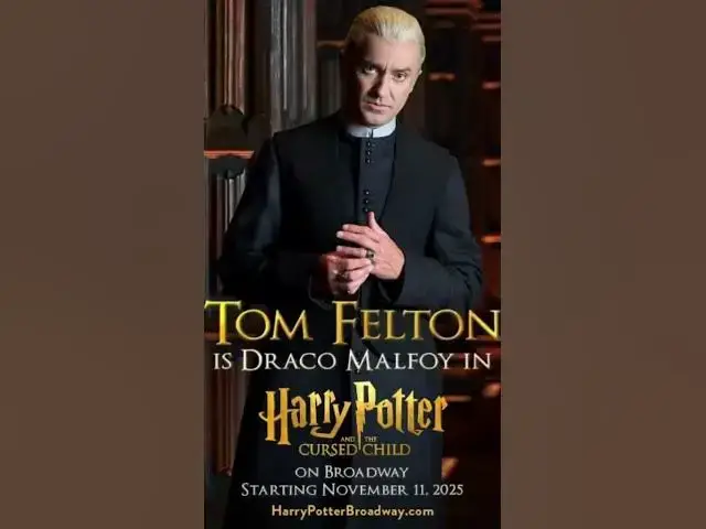 Video thumbnail for Tom Felton's Broadway Debut Curtain Call as Draco Malfoy in Harry Potter & the Cursed Child