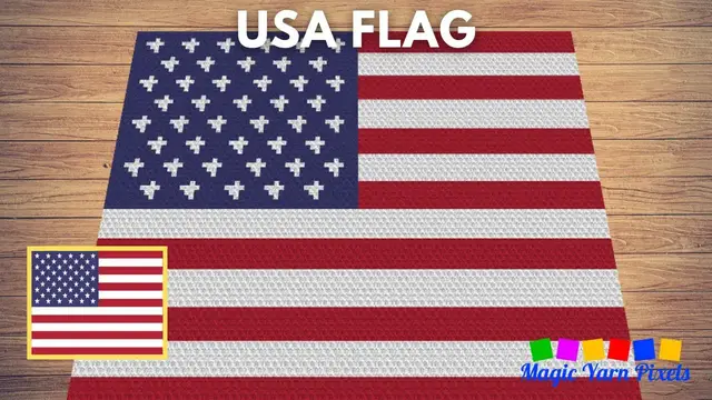 Video thumbnail for FREE GRAPH USA Flag C2C & Tapestry Crochet Pattern | Magic Yarn Pixels