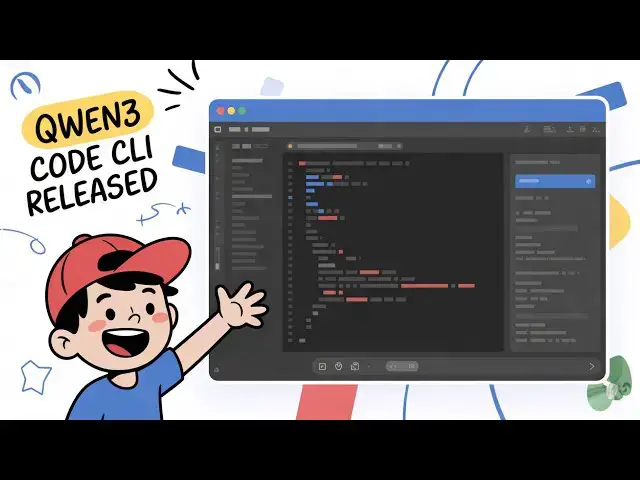 Video thumbnail for Qwen3 Code CLI is Released Build Full Stack Apps in VSCode & Terminal Destroys Claude & Gemini