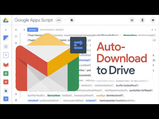 Video thumbnail for Google Apps Script to Download All Gmail Mail Attachments PDF & Images to Google Drive Full Project