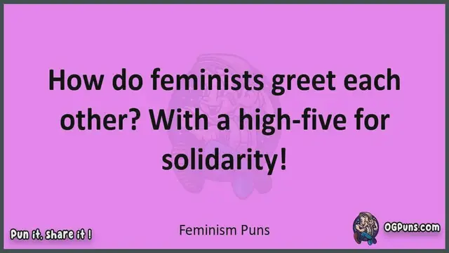 Video thumbnail for Feminism - Jokes, Puns, Wordplays, and Laughter