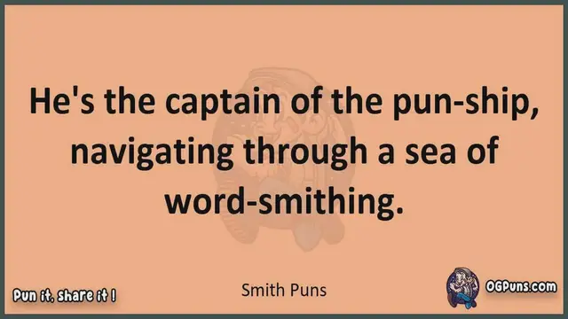 Video thumbnail for Smith - Jokes, Puns, Wordplays, and Laughter
