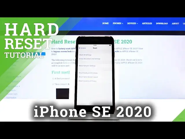 'Video thumbnail for How to Factory Reset iPhone SE 2020 - Perform iOS Format'