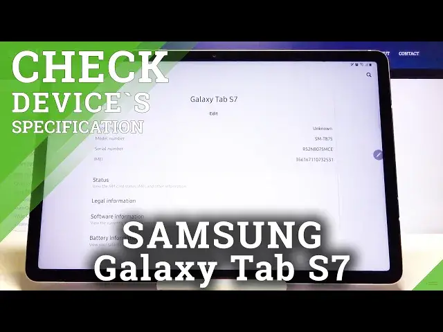 'Video thumbnail for How to Check Device Specs in Samsung Galaxy Tab S7 – Discover Detailed Information'