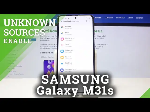 'Video thumbnail for How to Allow Unknown Sources on SAMSUNG Galaxy M31s – Download Apps From Unknown Sources'