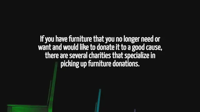 Video thumbnail for What Charity Picks Up Furniture