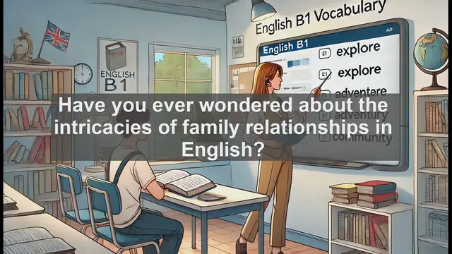 Video thumbnail for 2500 Must Know CEFR B1 Vocabulary - Understanding 'Cousin' in English: Family Relationships Explained