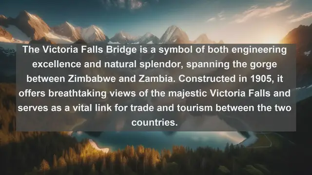 Video thumbnail for Crossing Zimbabwe: Explore the Top 10 Iconic Bridges Across the Country