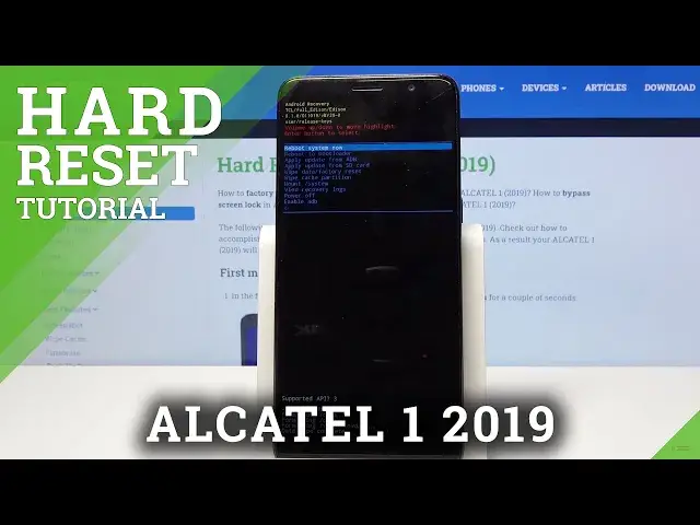 'Video thumbnail for HARD RESET ALCATEL 1 (2019) – Delete All Data & Settings'