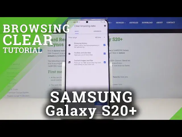 'Video thumbnail for How to Clear Browser in SAMSUNG Galaxy S20+ - Delete Browsing History'