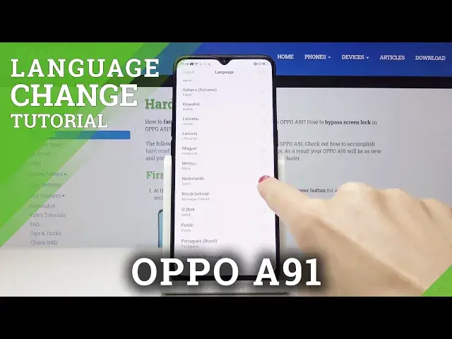 'Video thumbnail for How to Change Language in OPPO A91 – System Dictionary Options'