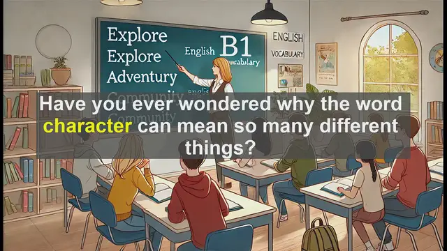 Video thumbnail for 2500 Must Know CEFR B1 Vocabulary - The Many Meanings of 'Character': A B1 English Vocabulary Lesson