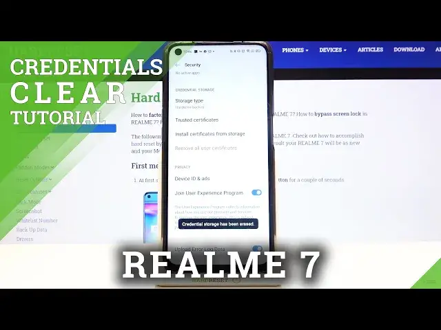 'Video thumbnail for How to Clear Credentials in REALME 7 – Delete All Certificates'