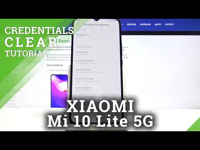 'Video thumbnail for How to Clear Credentials on XIAOMI Mi 10 Lite 5G – Remove All Licenses'