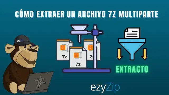 'Video thumbnail for Extraer archivos 7Z divididos | Fusionar archivos 7Z multiparte en línea (guía práctica)'