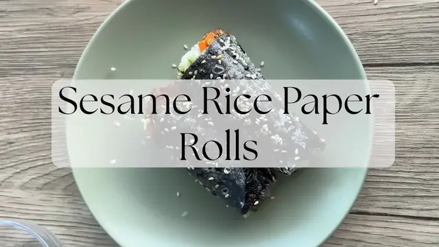 Video thumbnail for Sesame Rice Paper Rolls