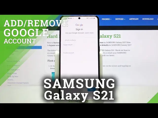 Video thumbnail for How to Add & Erase Google Account in SAMSUNG Galaxy S21 – Setup / Remove Google User