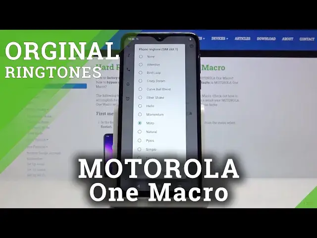 'Video thumbnail for How to Change Ringtone in MOTOROLA One Macro – Find Ringtone List'