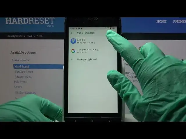 Video thumbnail for How to Enter Text Correction Options in CAT S61?
