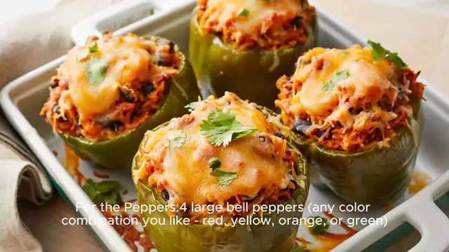Video thumbnail for Stuffed peppers recipe