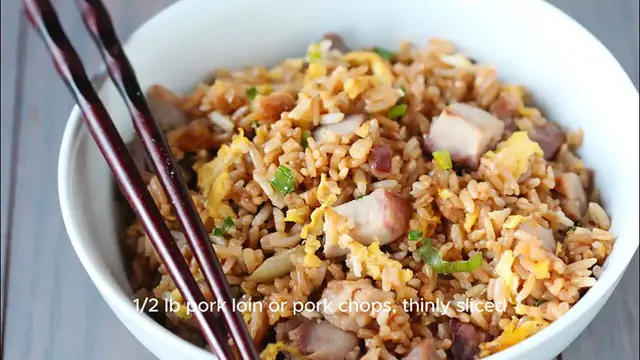Video thumbnail for Pork Fried Rice Recipe