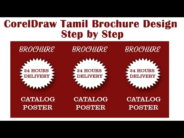 Video thumbnail for Coreldraw Tamil brochure design step by step