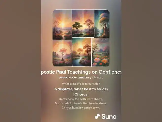 Video thumbnail for Echoes of Gentleness: Apostle Paul's Insights Set to Song