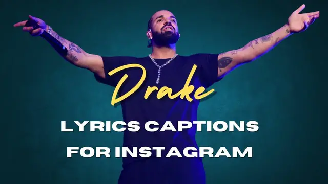 Video thumbnail for Drake Lyrics Captions For Instagram | Drake Song Lyrics To Use As Instagram Captions