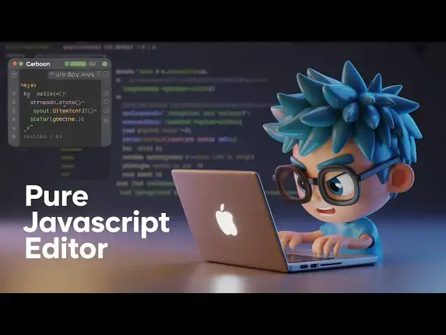 Video thumbnail for Build Carbon.now.sh & VSCode Clone in Pure JavaScript - Syntax Highlighting Code Editor in Browser