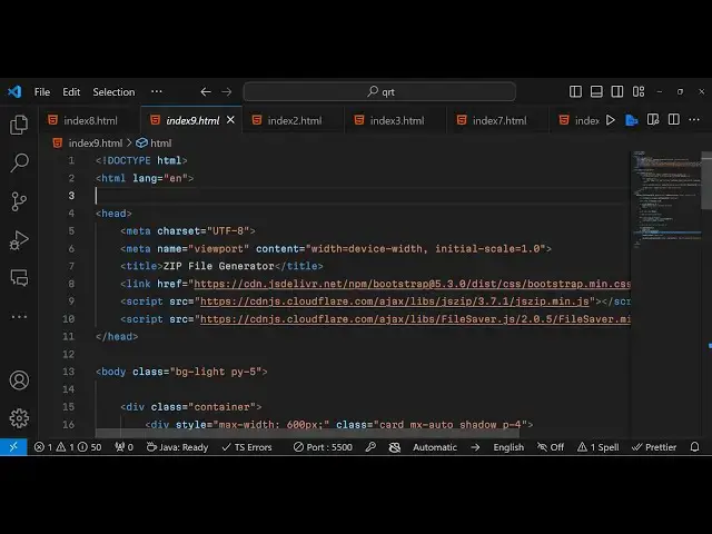 Video thumbnail for Build a Zip File Generator From Multiple Files Using JSZip & Filesaver.js Library in JavaScript