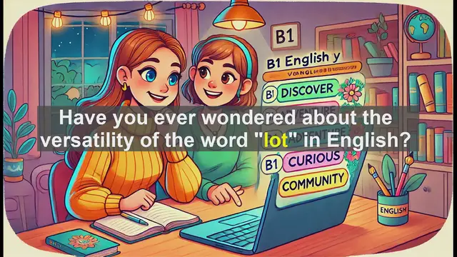 Video thumbnail for 2500 Must Know CEFR B1 Vocabulary - Mastering the Word 'Lot' for B1 English Proficiency
