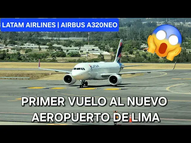 'Video thumbnail for ¡PRIMER VUELO al NUEVO Aeropuerto de LIMA! 🇵🇪 Mi llegada al Jorge Chávez en un A320neo de LATAM'