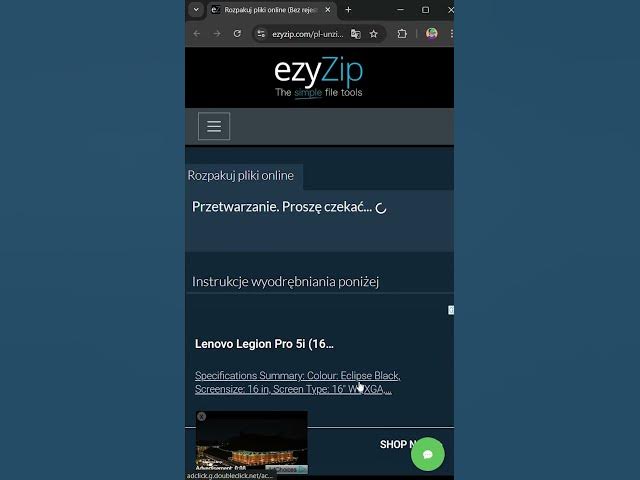 Video thumbnail for 📦 Wypakuj pliki ZIP w Przeglądarce | Bez Instalacji Oprogramowania