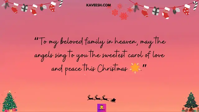 Video thumbnail for Christmas Wishes For Family In Heaven