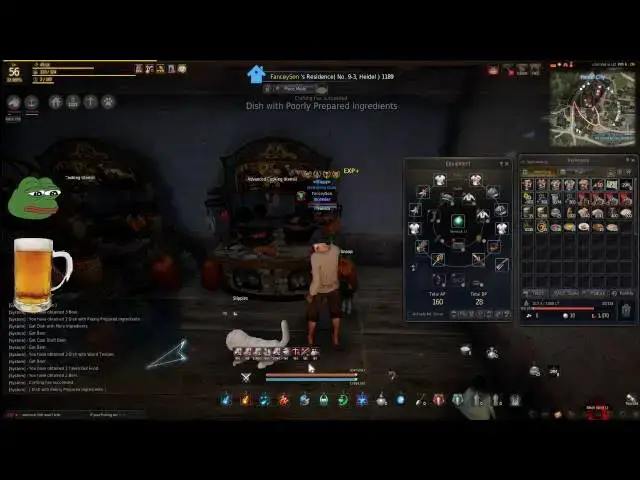 Video thumbnail for AFK POWER Level 1-second COOKING for MASSIVE Contribution CP Silver XP Milk Beer Black Desert Online